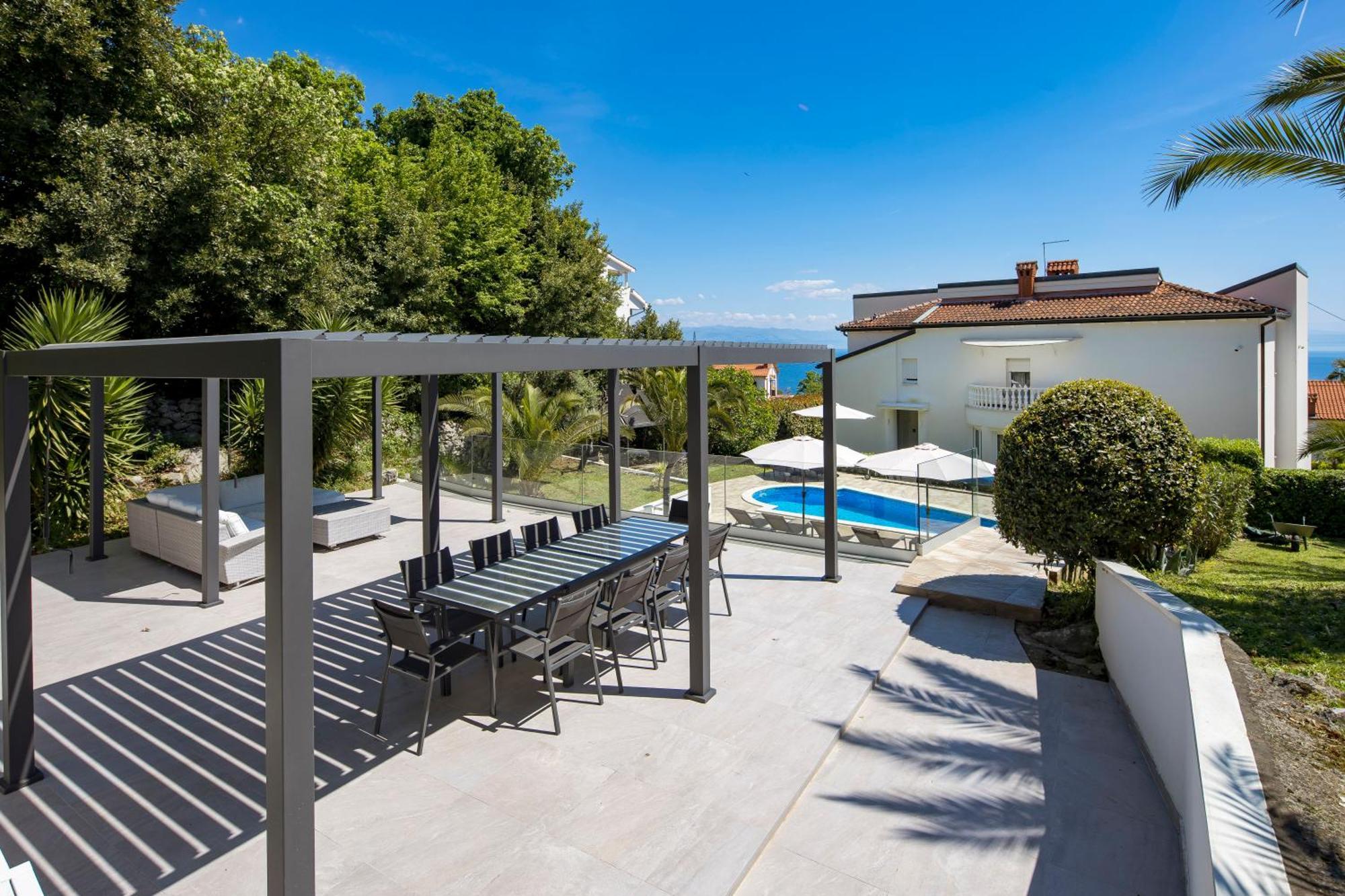 Villa Garden Apartment With Pool Opatija Exterior foto