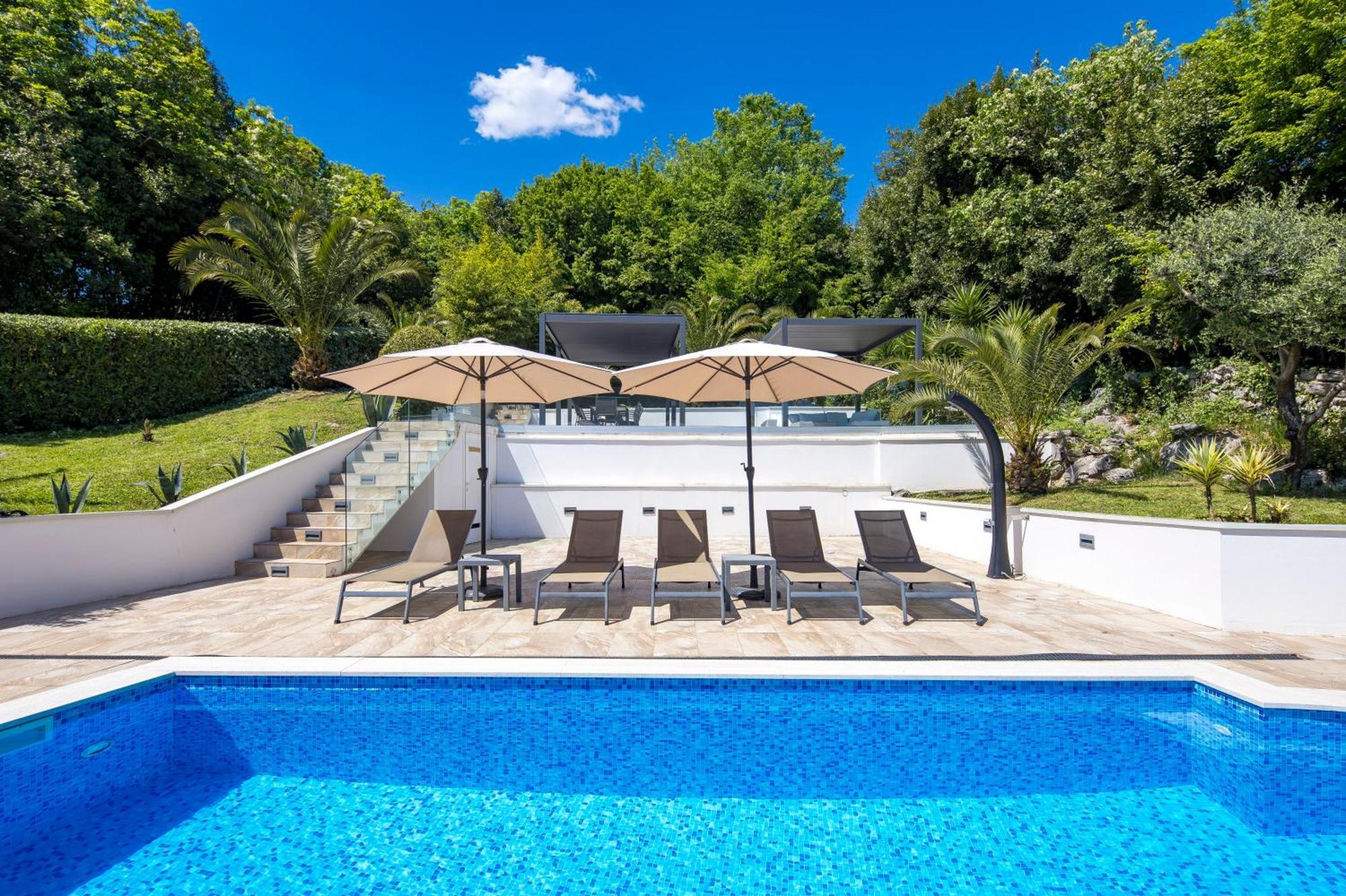 Villa Garden Apartment With Pool Opatija Exterior foto